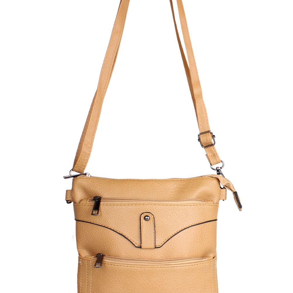 Cartera Bandolera Felicia Camel Anabella Sachi image number 0.0