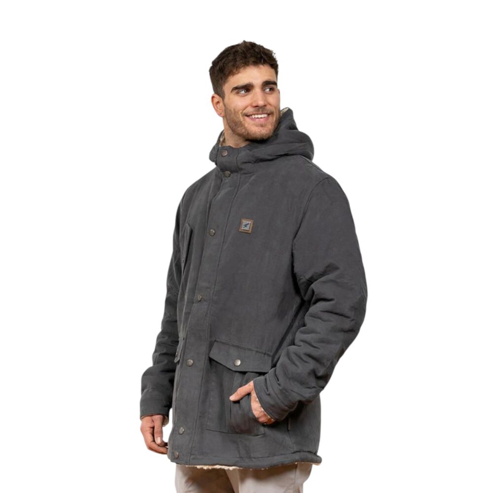 Chaqueta Canvas Reversible Woodstone Gris Hombre Falcone image number 2.0