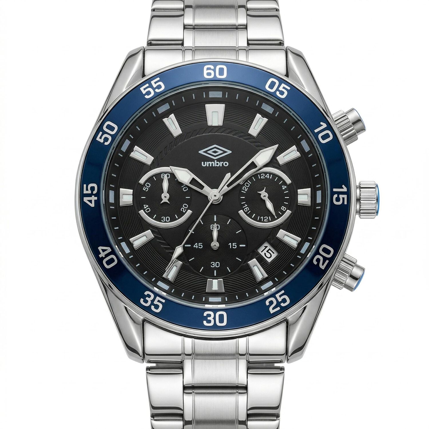 Reloj An&aacute;logo Hombre Umbro Plus Plateado Umbp-1500-182 image number 0.0
