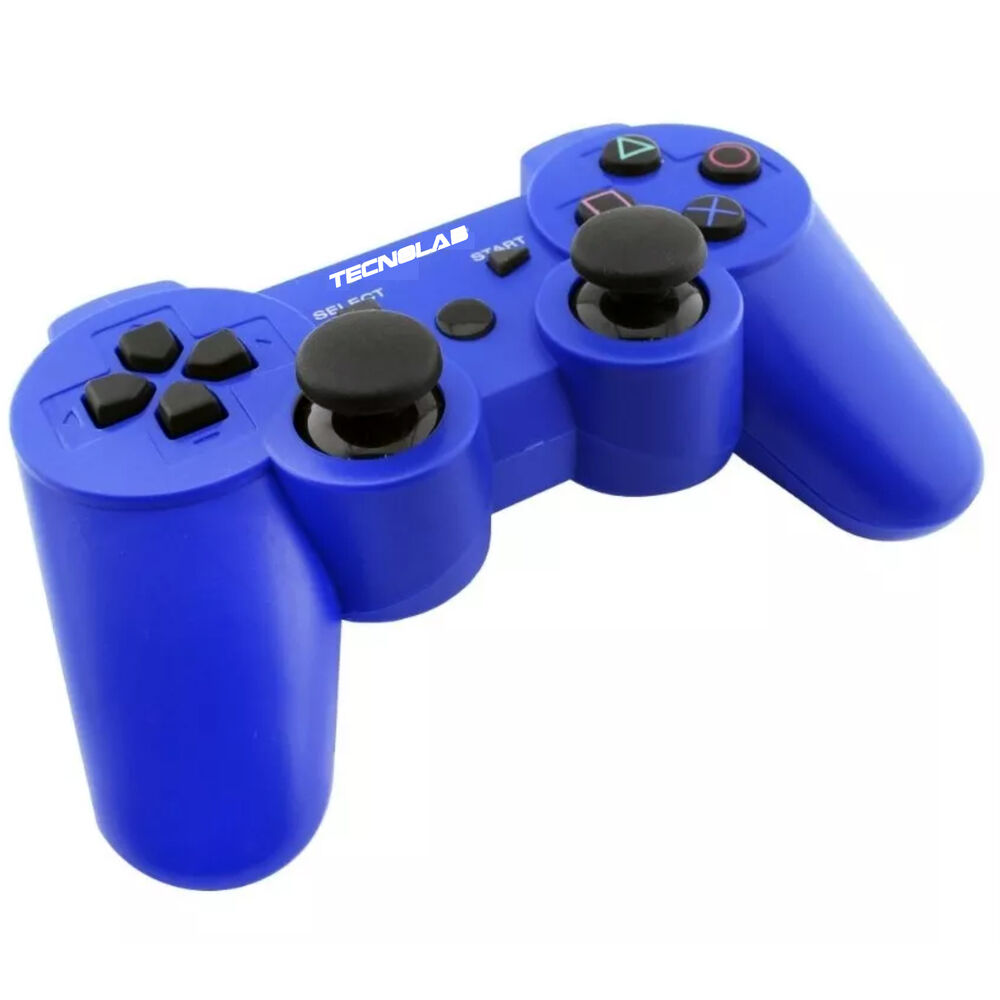 Joystick Compatible Ps3 Con Bluetooth Y Vibración Azul - Ps image number 0.0