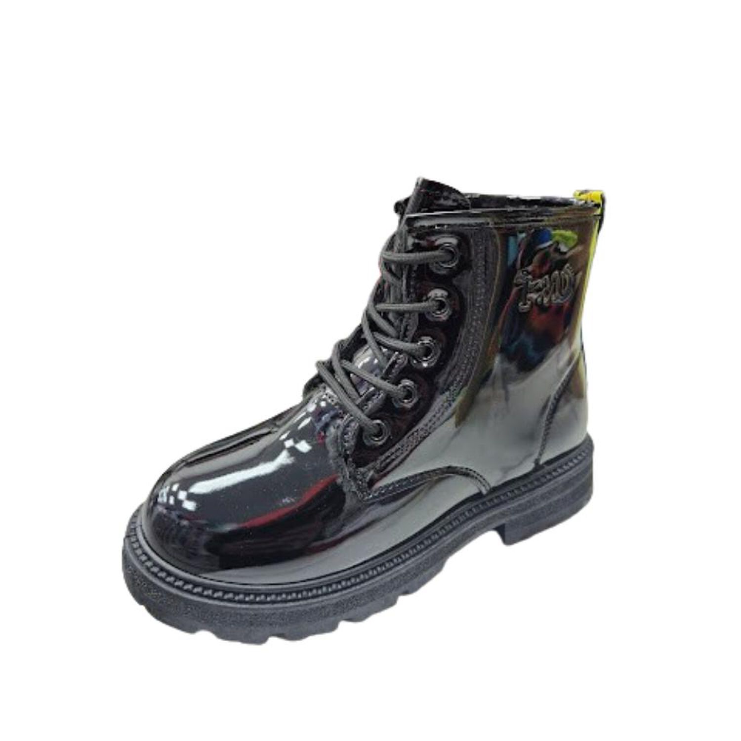 Bota De Invierno Charol Ni&ntilde;a Negro image number 0.0