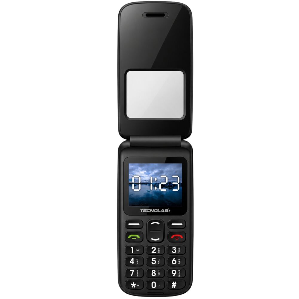 Tel&eacute;fono Senior Adulto Mayor Tipo Almeja Modo S.o.s 4g 456bk image number 2.0