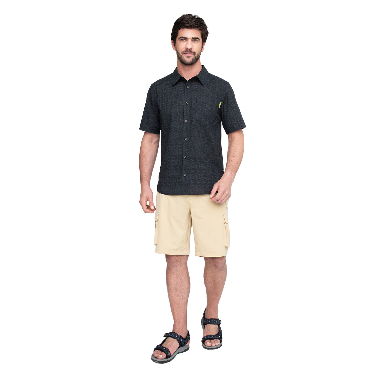 Camisa Hombre Weinbrenner Cusco Negro image number 3.0