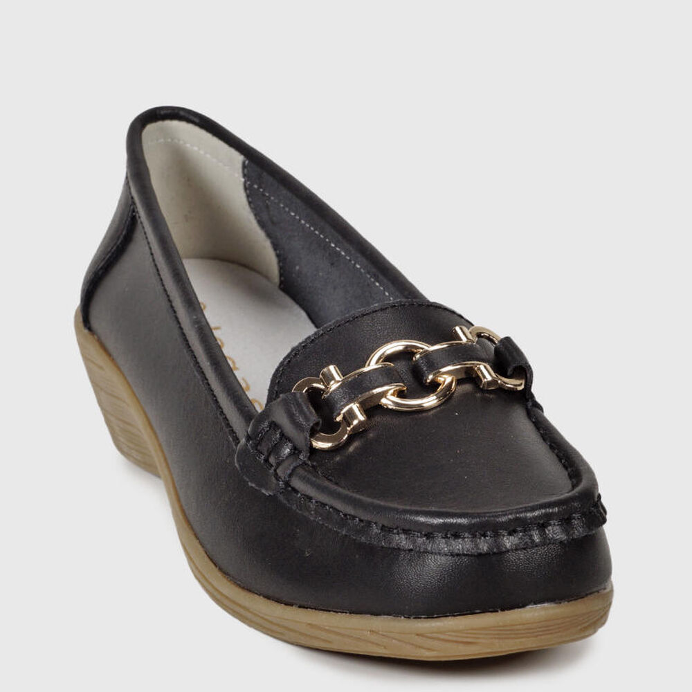 Mocasín Cuero Tanza Negro image number 4.0