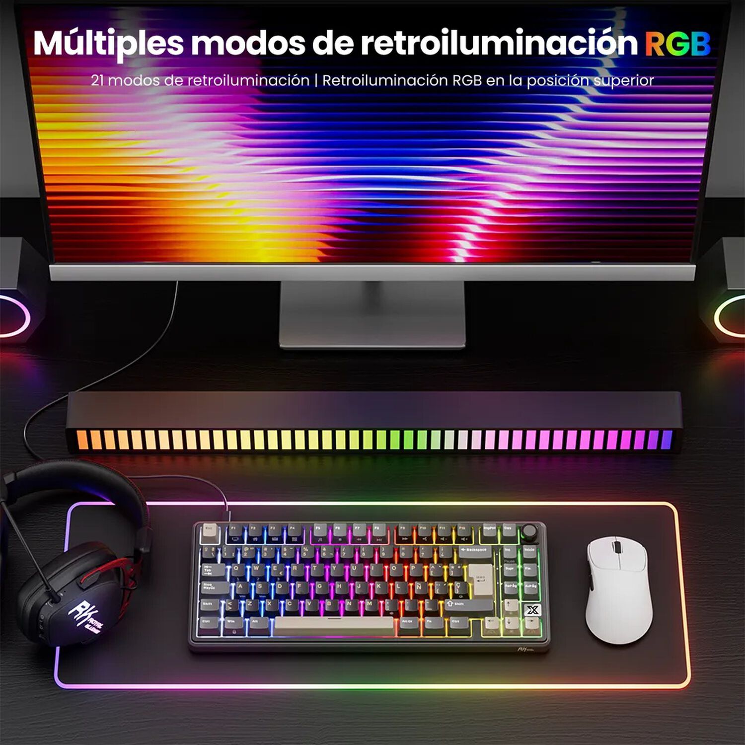 Teclado Mec&aacute;nico Rk X87 Phantom 87% Espa&ntilde;ol Rk image number 4.0