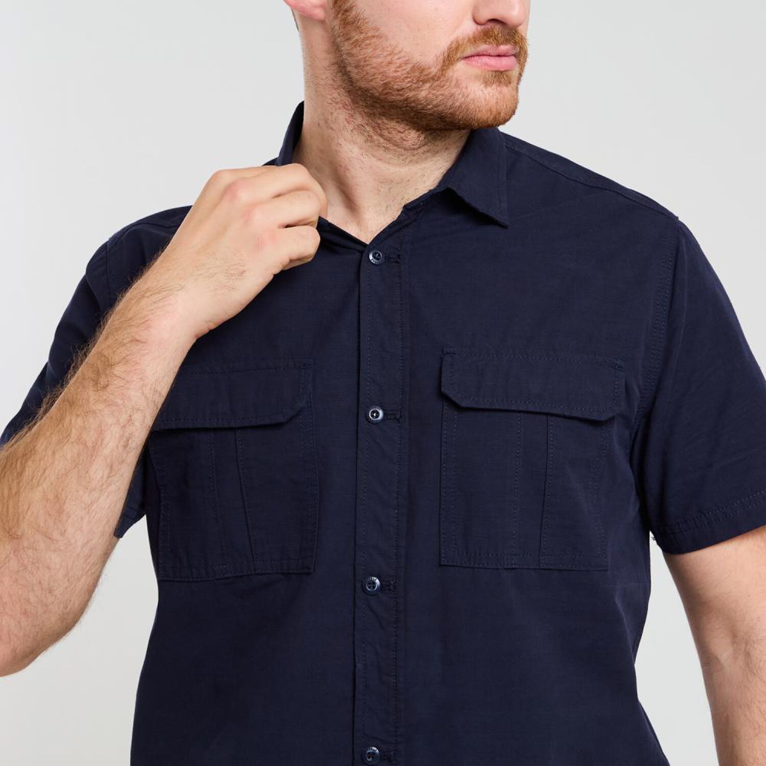 Camisa Lisa Regular Manga Larga Hombre Peroe image number 4.0