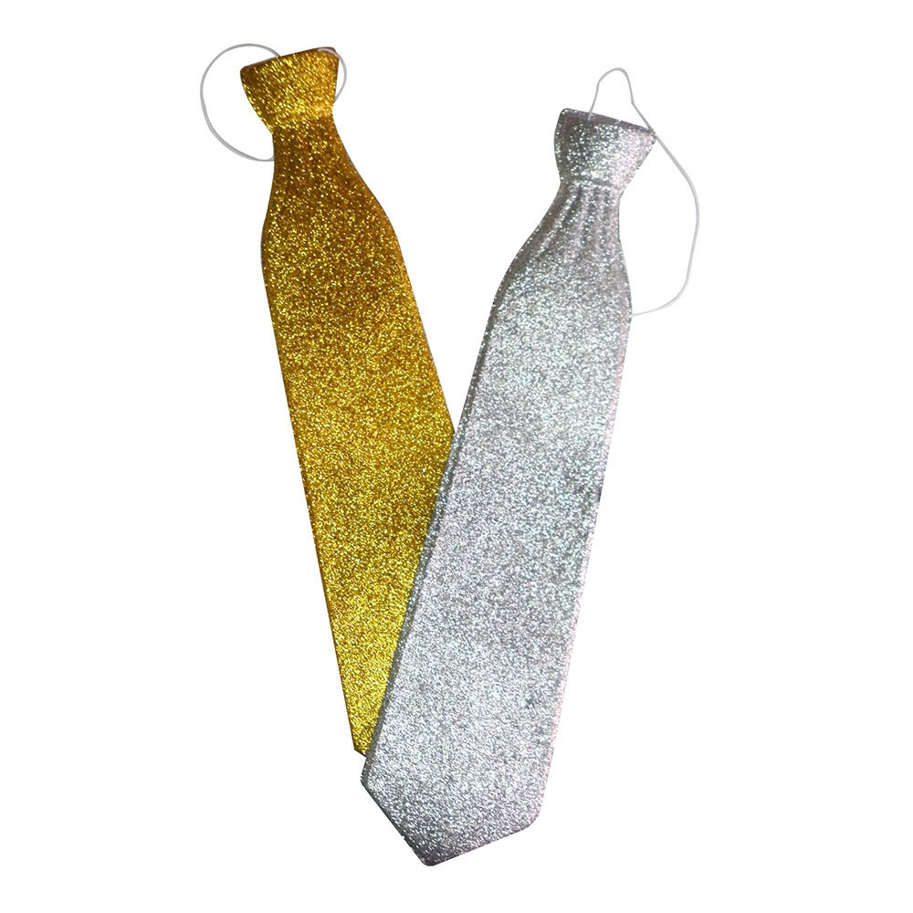 Corbata Glitter Dorada/plata image number 0.0