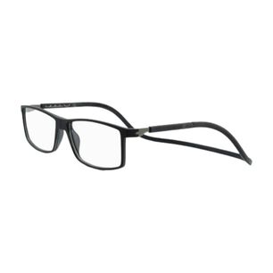 Lentes &Oacute;pticos Trevil Negro Con Clip Magn&eacute;tico Slastik