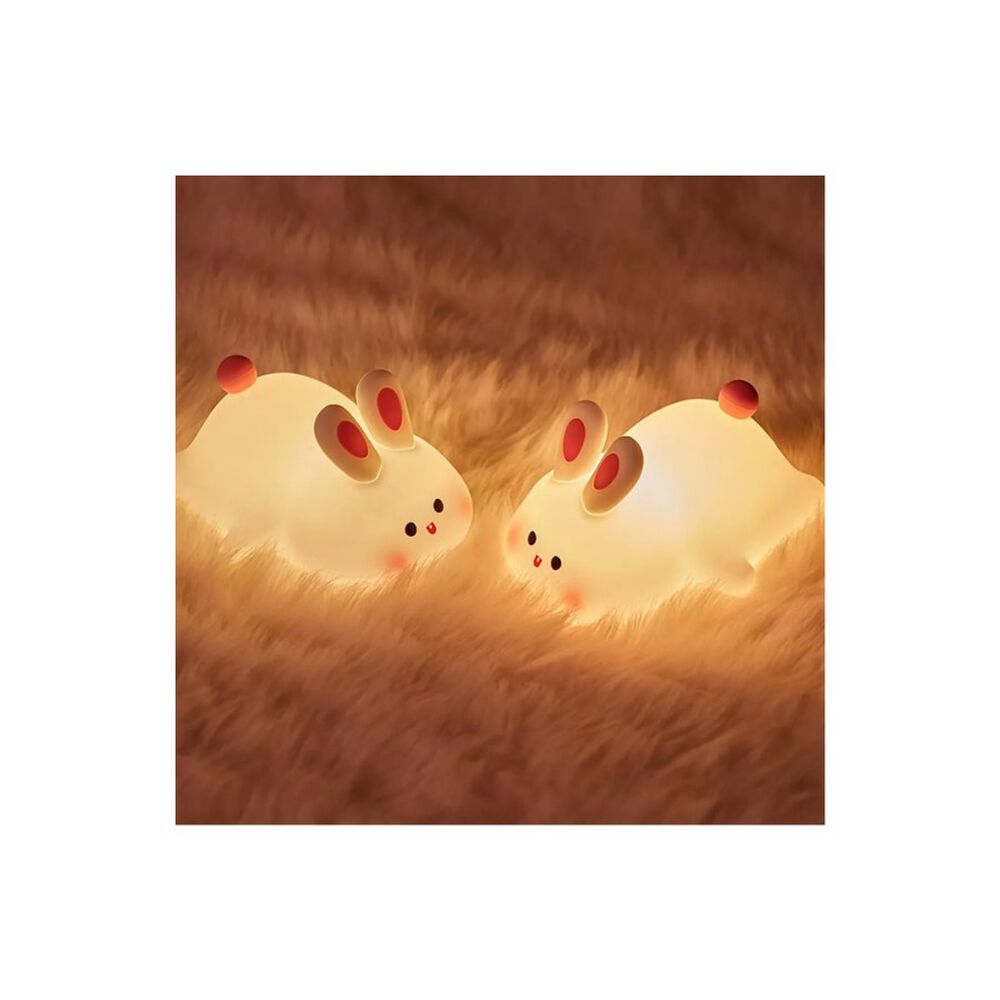 Lampara Velador Dise&ntilde;o De Conejo Recargable Portatil Con Sensor image number 2.0