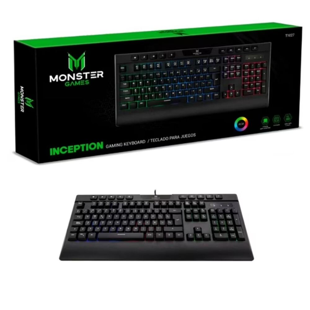 Teclado Gamer Usb Rgb Negro Inception image number 3.0