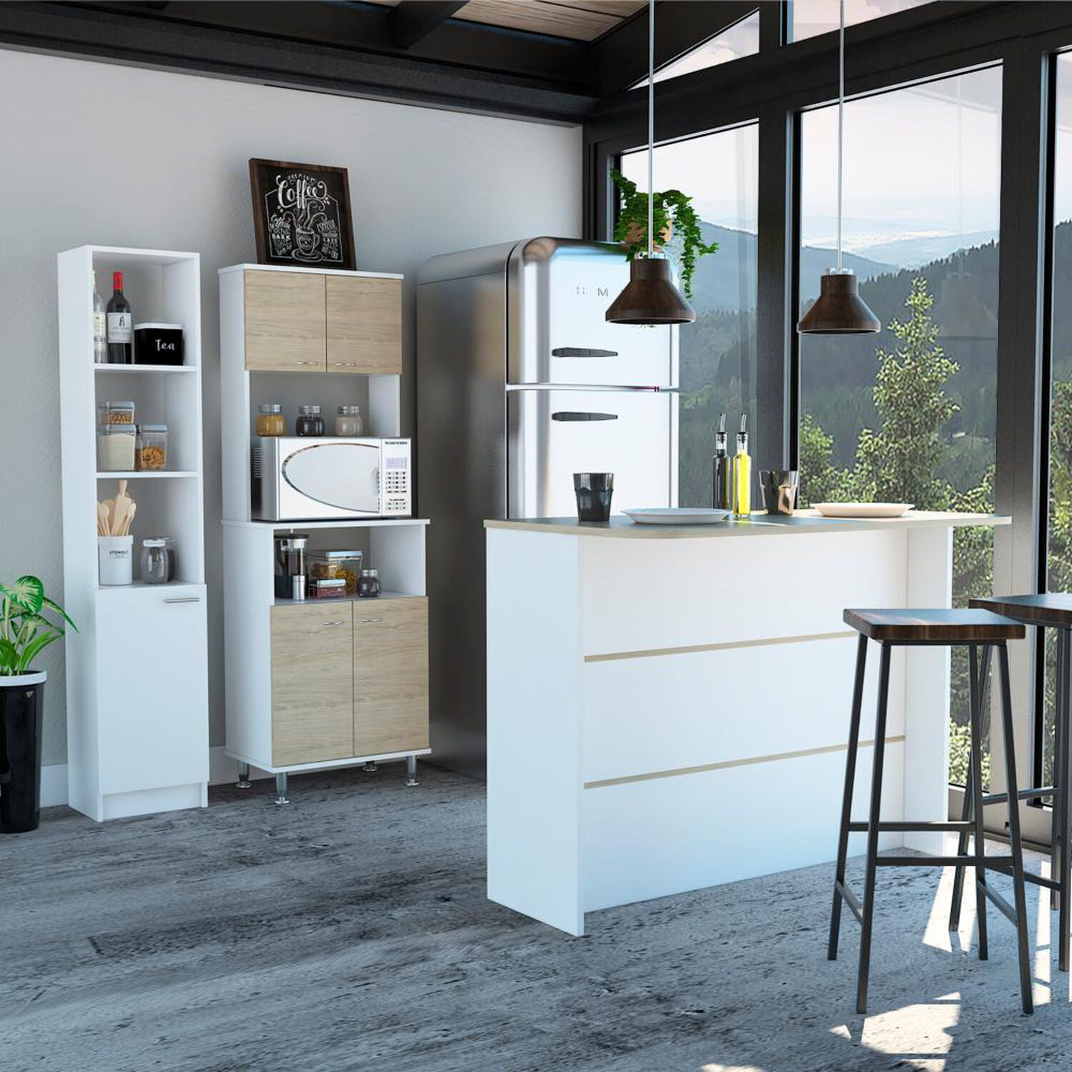 Combo Tuhome Kitchen Mueble De Cocina + Barra + Optimizador image number 0.0