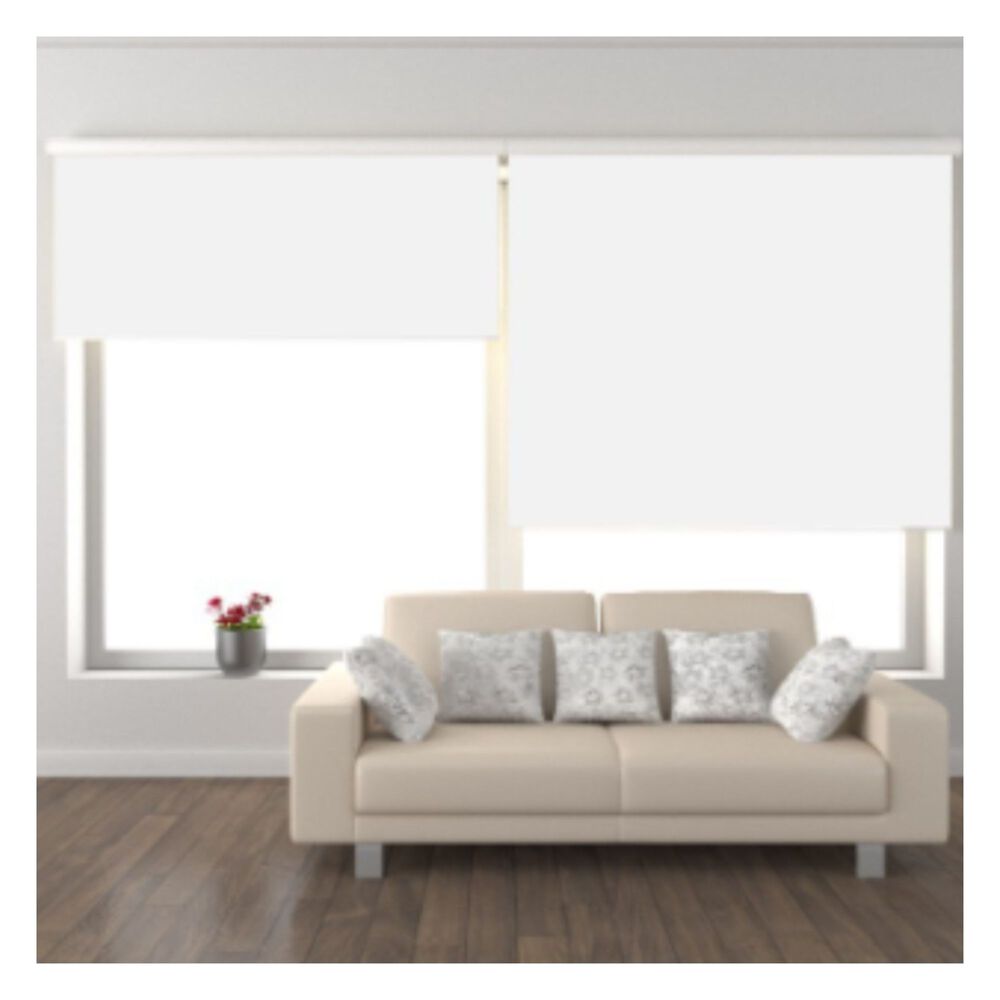 Cortina Roller Black Out Blanco 120x200 Cm image number 3.0