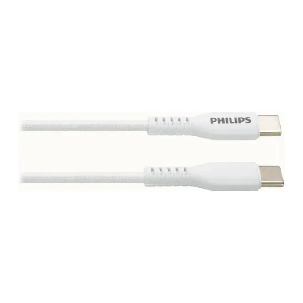 Cable De Carga Rapida 60w Usb C A Usb C Blanco Dlp8601b/71 image number 2.0