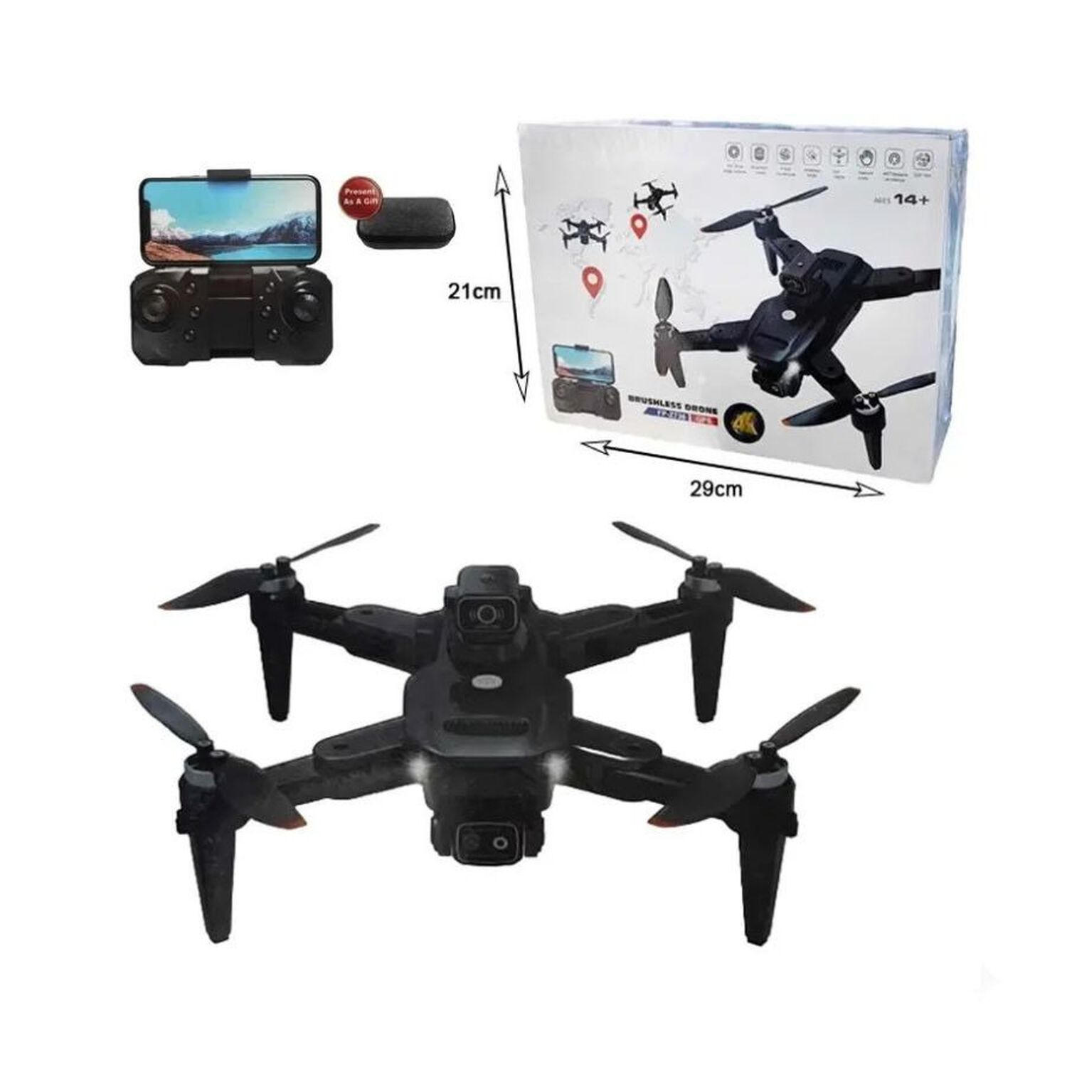 Drone Profesional Fineplay Con Camara 4k Y Gps image number 2.0