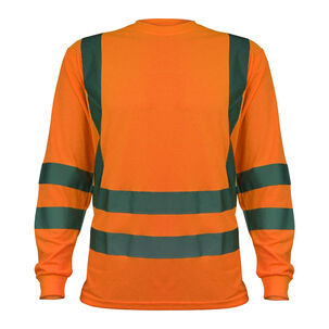 Polera Polo Dry Fit Naranja Fluor M/larga Upf 25 Polera Polo Dry Fit Naranja Fluor M/larga Upf 25