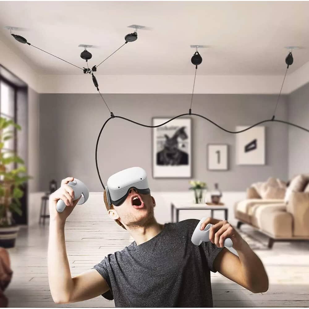Organizador De Cable Para Lente Oculus Vr Con Polea Firme image number 5.0
