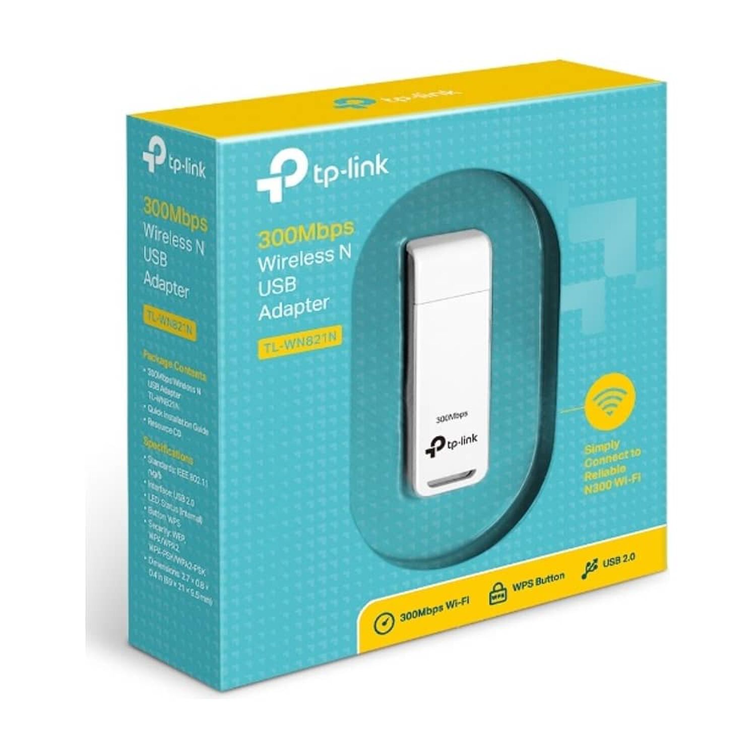 Adaptador Wifi Inal&aacute;mbrico Usb Tp-link Modelo Tpl-wn821n image number 1.0