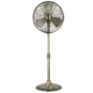 Ventilador De Pie Retro Sumo Vp40 16" Plata