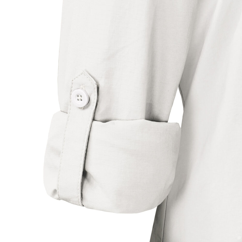 Blusa Outdoor Mujer Lightwind Ripstop Blanco Invierno Uv image number 5.0