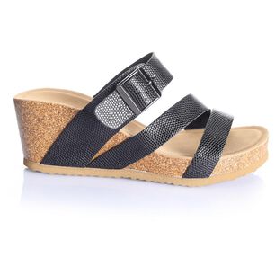 Sandalia Mujer Via Uno Black