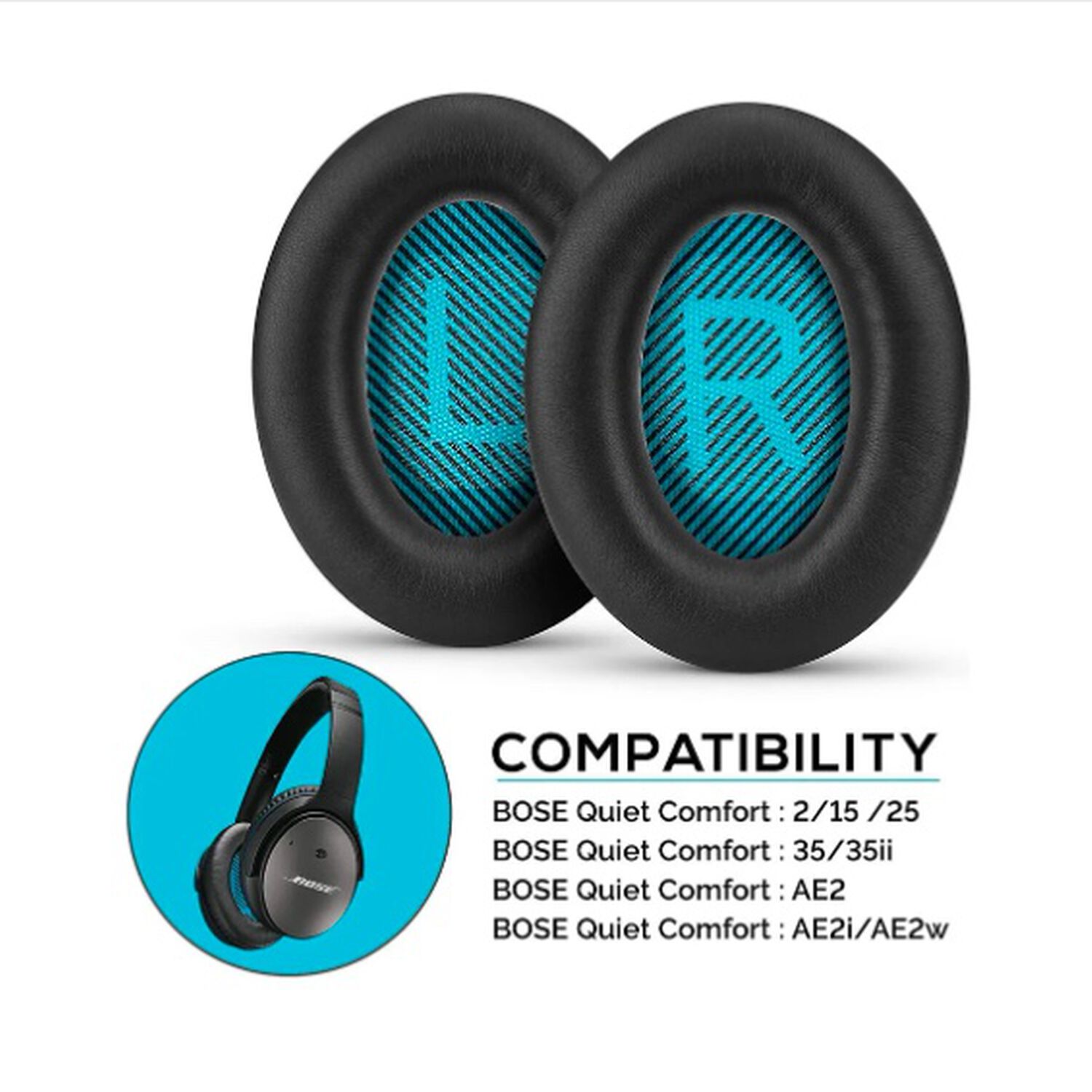 Almohadillas Bose Quietcomfort Blanco image number 1.0