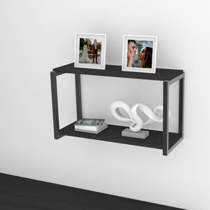 Repisa Diseño Industrial 60x20cm Negro Brasforma