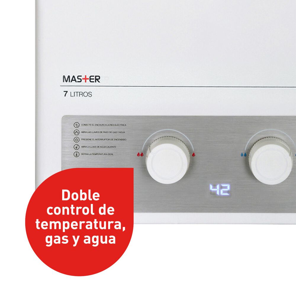 Calefont 7 Litros Gas Licuado Tiro Forzado Splendid image number 2.0