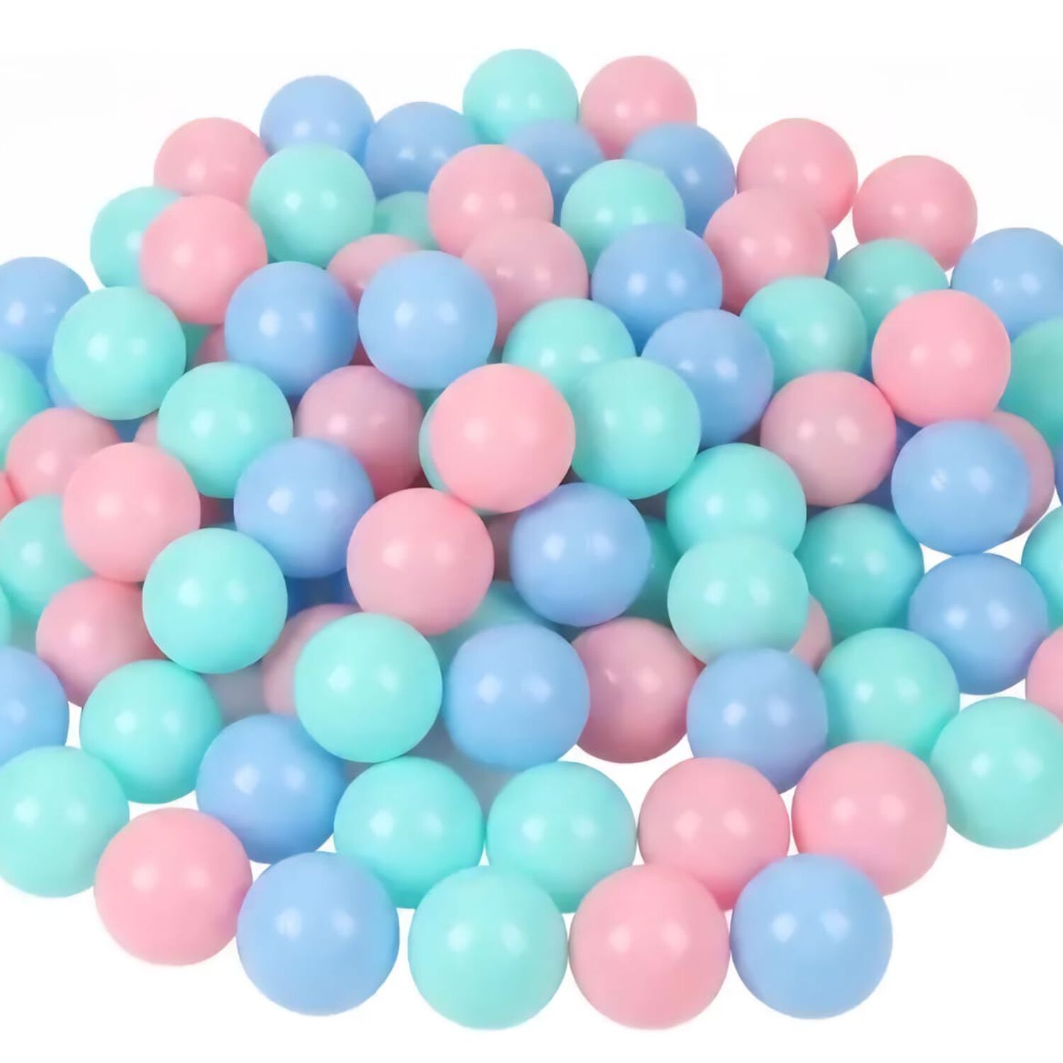 100 Pelotas Plasticas Colores Pasteles image number 8.0