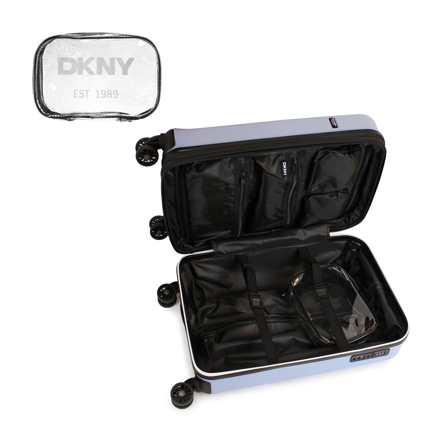 Pack 2 Maletas Donna Karan Lumina S 10kg + L 23kg Celeste Dkny image number 3.0