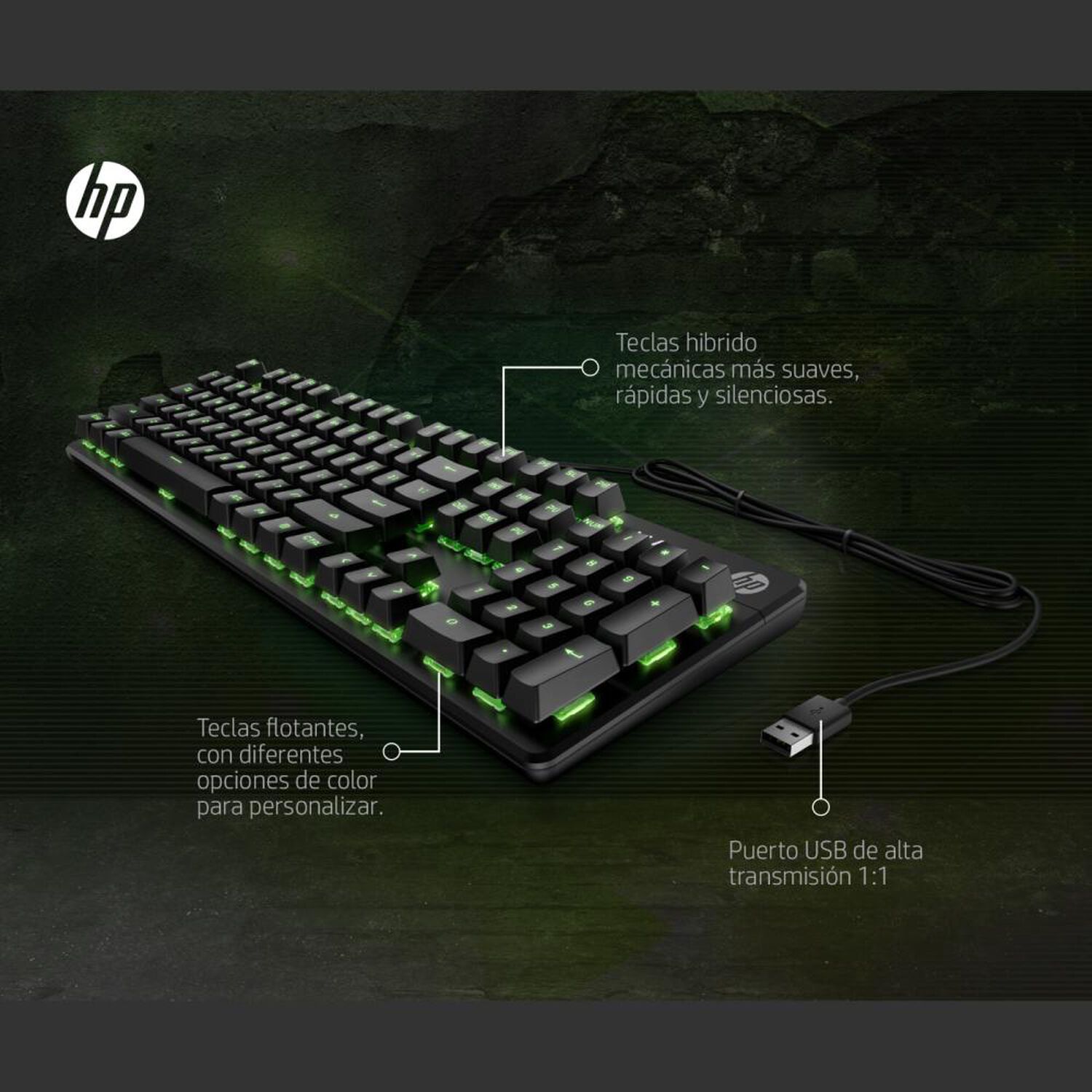 Teclado Gamer HP Pavilion Gaming 500 image number 4.0