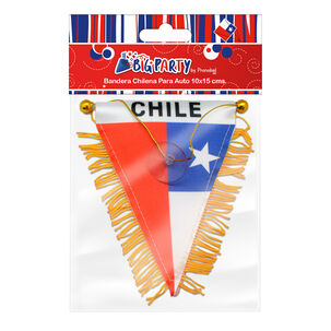Bandera Para Auto Con Flecos 4x6 Cm Big Party