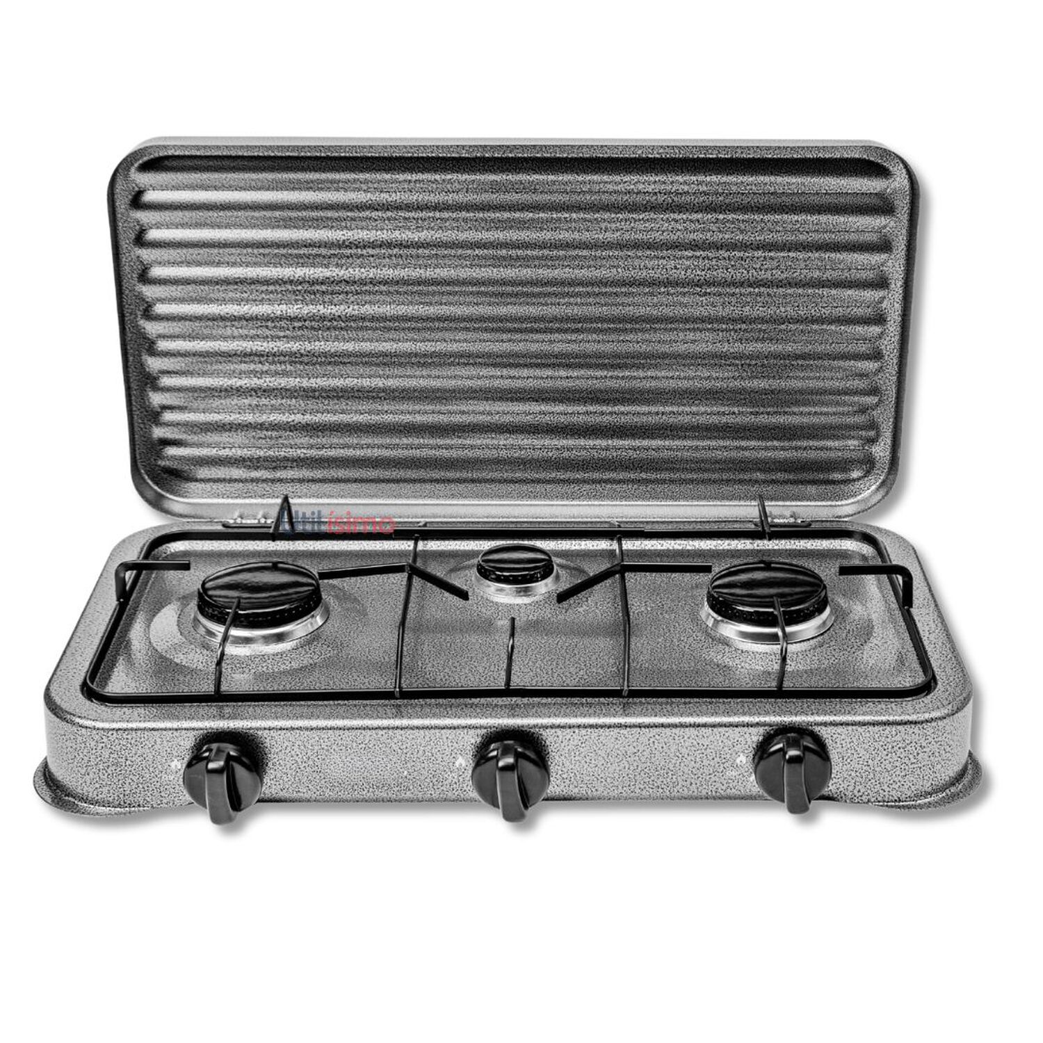 Cocina Encimera A Gas Licuado 3 Platos Gris image number 0.0