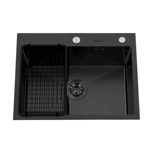 Lavaplatos Deluxe Sobre Cubierta Domsa Mds6046-black 60x46x21cm (incluye Accesorios)