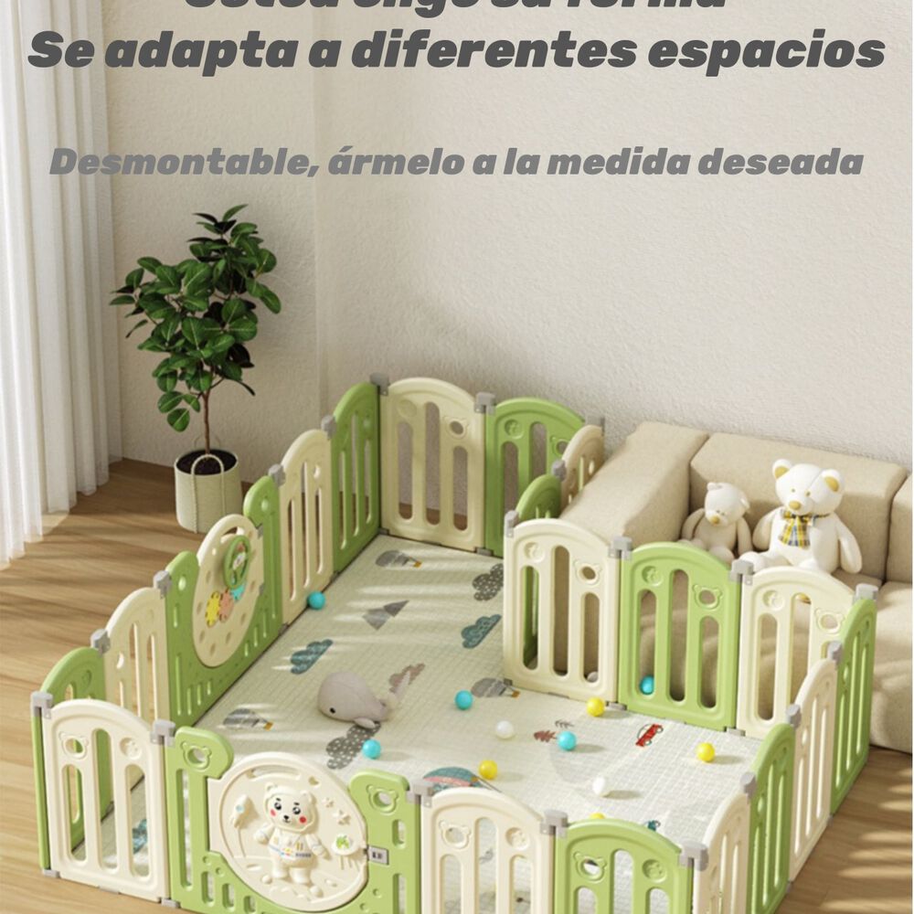 Corral Armado Multiposiciones Accesorios 153*160cm Lubabycas image number 3.0