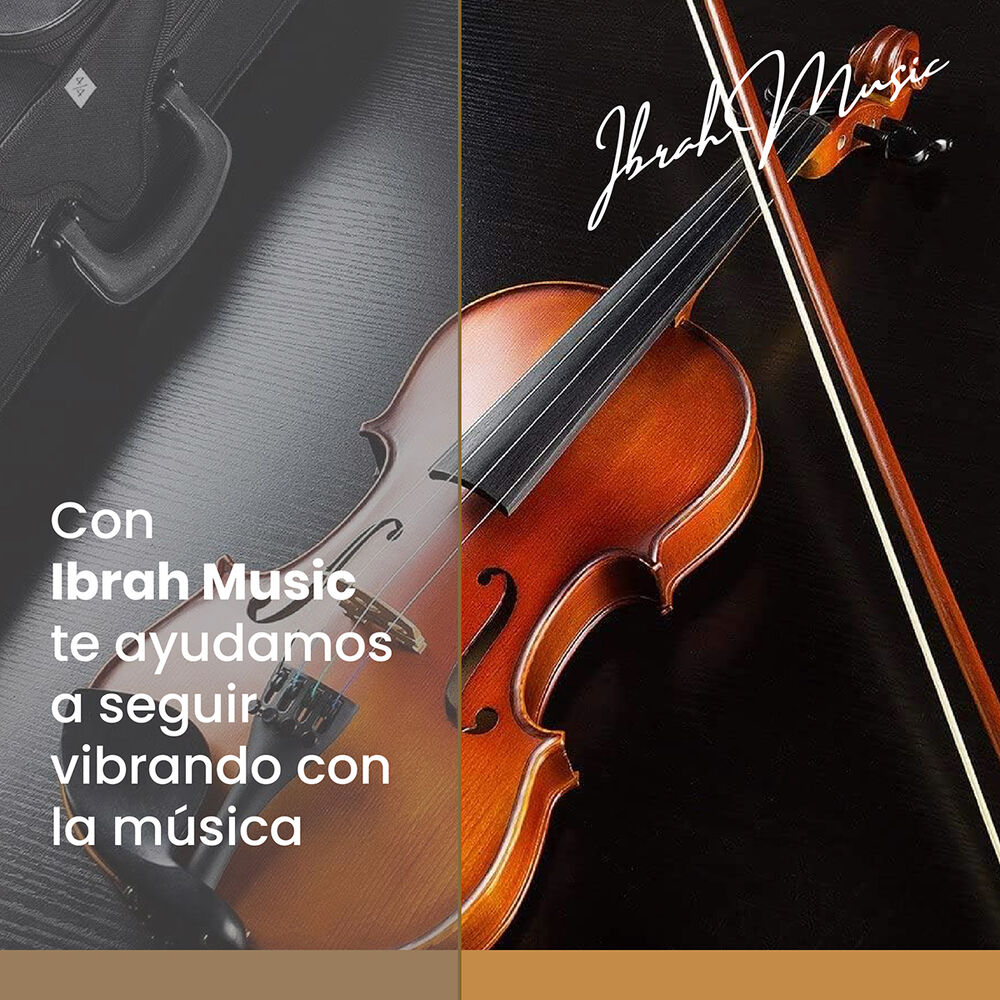 Violin 4/4 Acustico Ibrah Music Estuche Y Arco + Accesorios image number 7.0