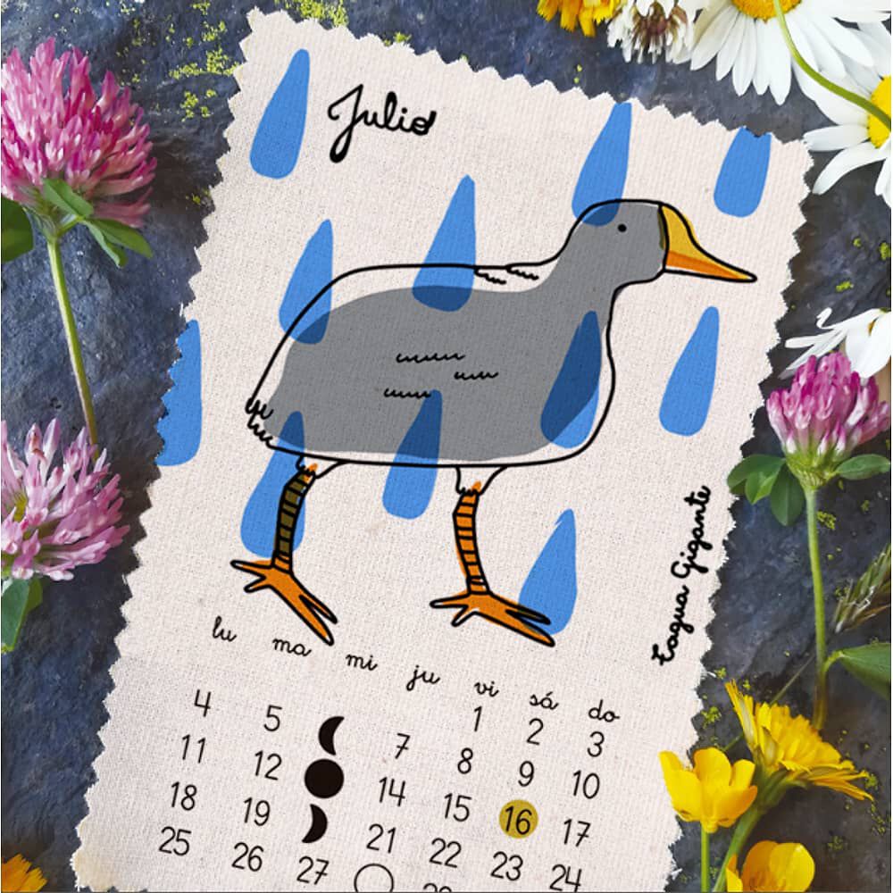 Calendario 2022 Aves Pajarito De Mimbre image number 7.0