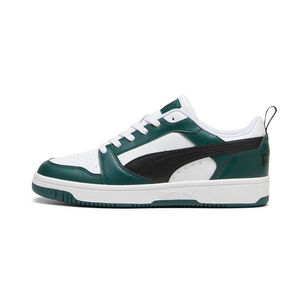 Zapatilla Urbana Hombre Puma Rebound V6 Low Verde/blanco image number 2.0