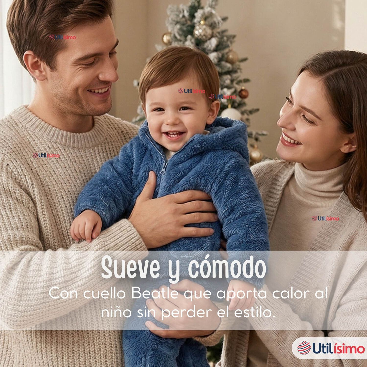 Conjunto 2 Piezas Buzo Poler&oacute;n Pantal&oacute;n Bebe Ni&ntilde;o Poli&eacute;ster Blue image number 6.0