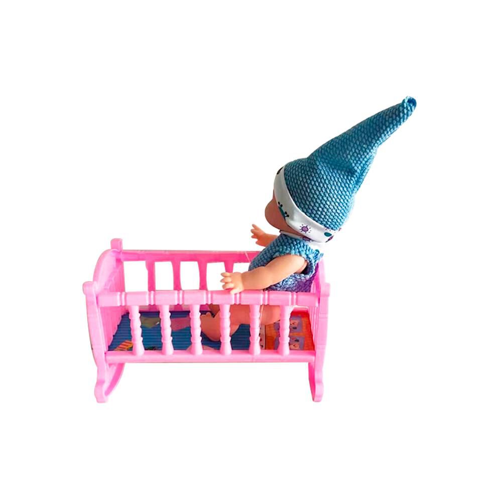 Muñeca Babydoll Bostecitos Mini 8" + Cuna image number 10.0