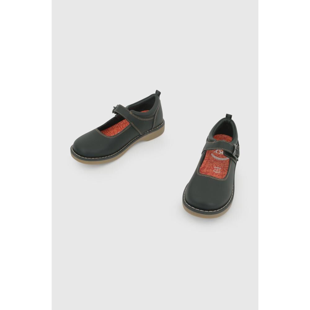 Zapato Escolar Mujer Colloky Reina Boca Hebilla Mantequilla Negro image number 3.0