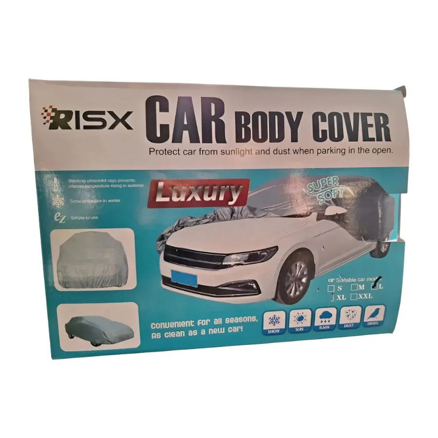 Funda Impermeable Risx Para Veh&iacute;culos O Camineta Talla L image number 4.0