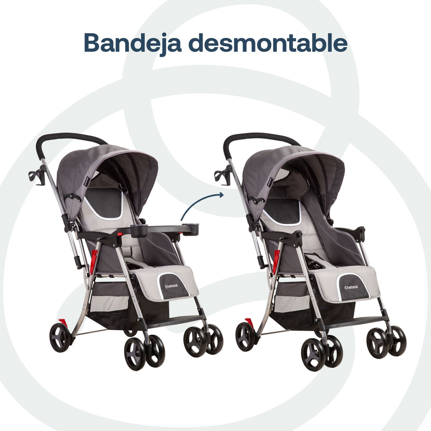 Coche Paseo Y Cuna Twister Sx Gris image number 4.0