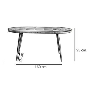 Mesa De Comedor Londres 160x90 Cm