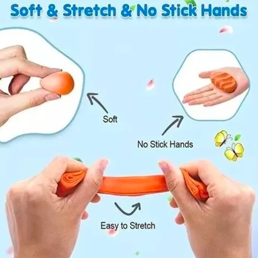 Arcilla Polimérica No Tóxica Con 24 Colores Y Accesorios image number 2.0