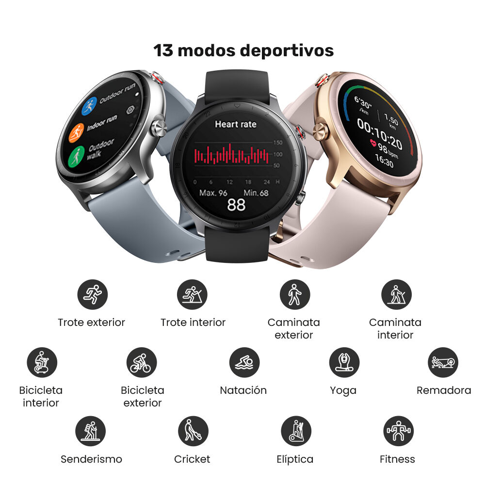 Pack 2 Smartwatch Lhotse Ultimate Gps 217 46mm Black + Pink image number 2.0