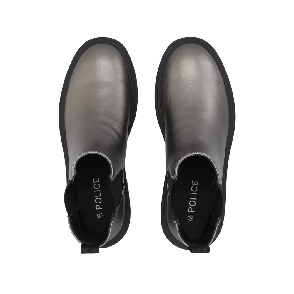 Botin Casual Mujer Negro/peltre Plataforma Storm Police image number 1.0