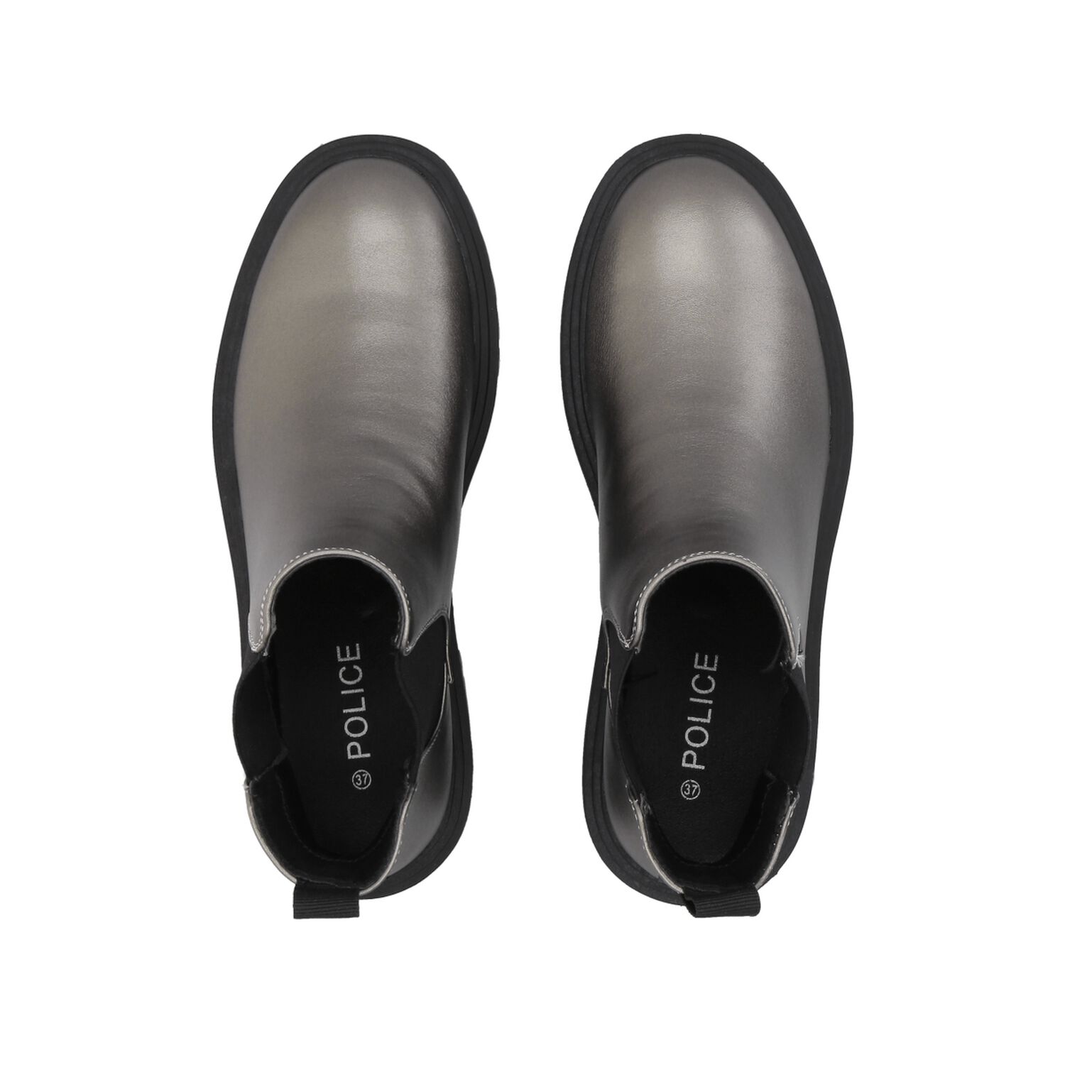 Botin Casual Mujer Negro/peltre Plataforma Storm Police image number 1.0