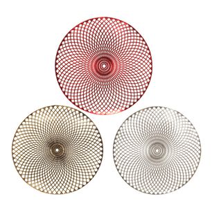 Individuales Navide&ntilde;os Rojo Plateado Dorado Casaideal
