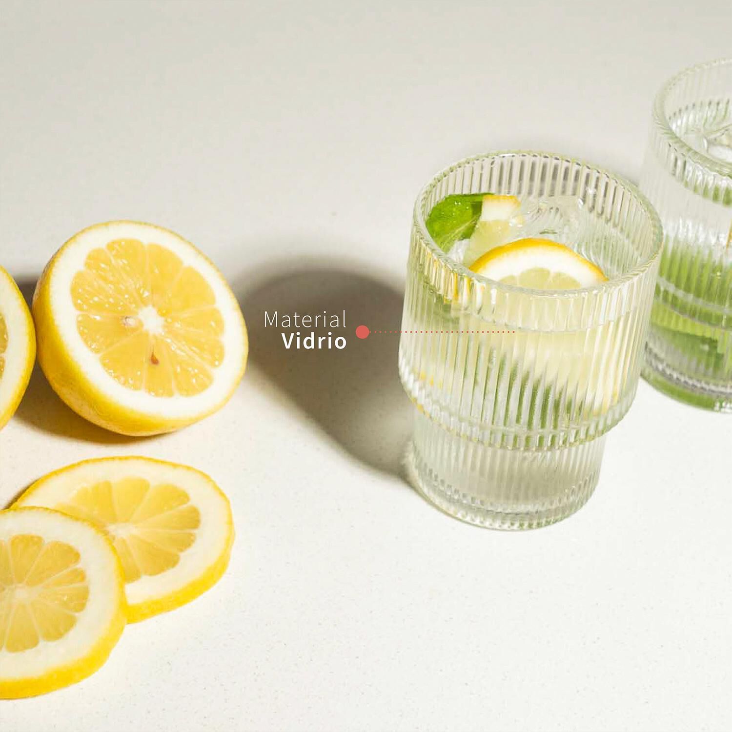 Set 6 Vasos Corto Vintage Charlotte 200ml Simplit image number 3.0