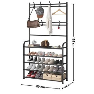 Zapatero Organizador 3 En 1 Zapatos Armario Perchero